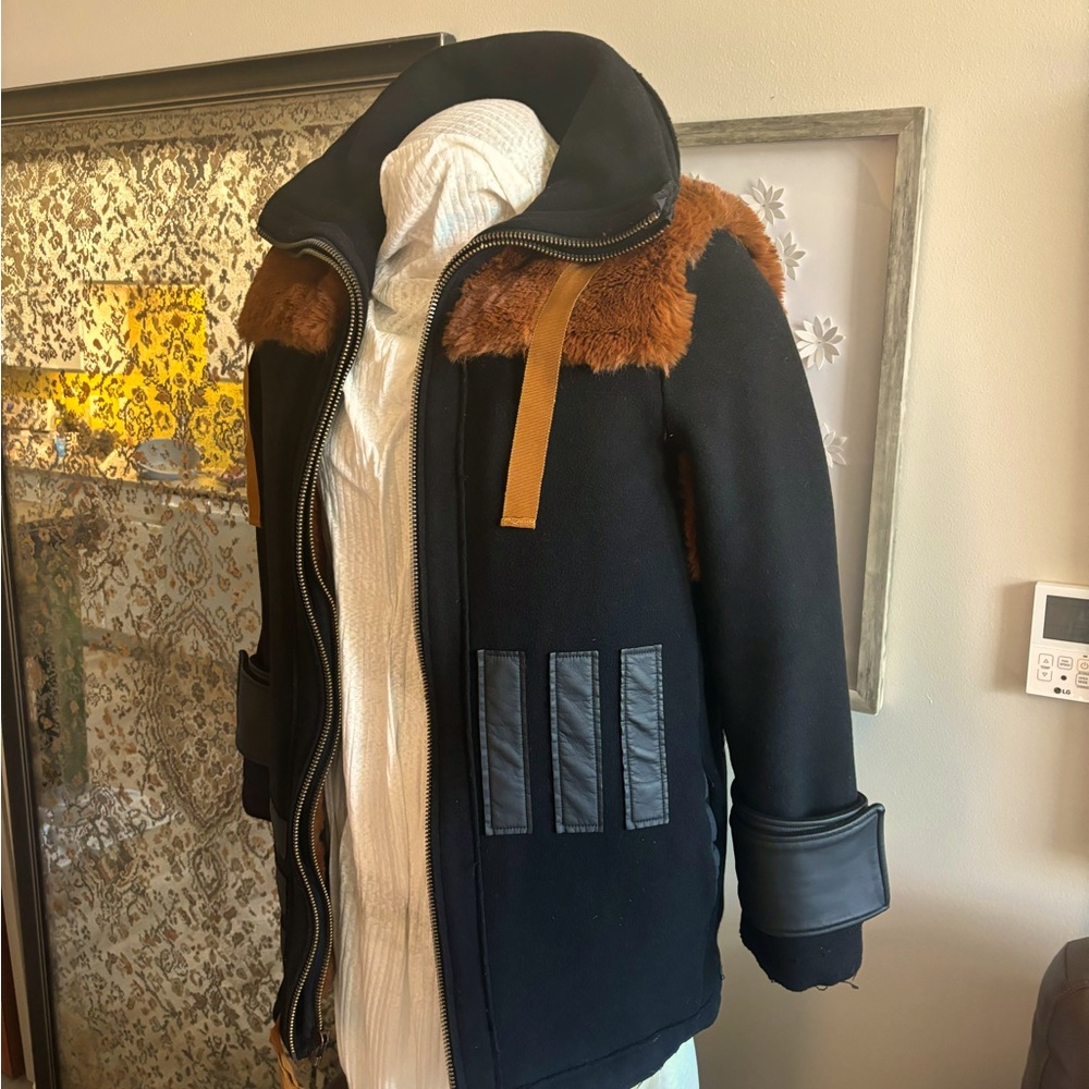 ONE OF A KIND Reversible Winter Coat made for student show at Parsons School NYC